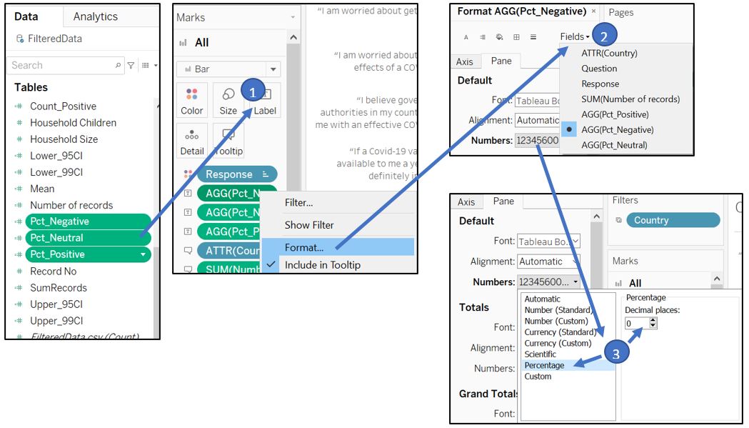 Add label and format