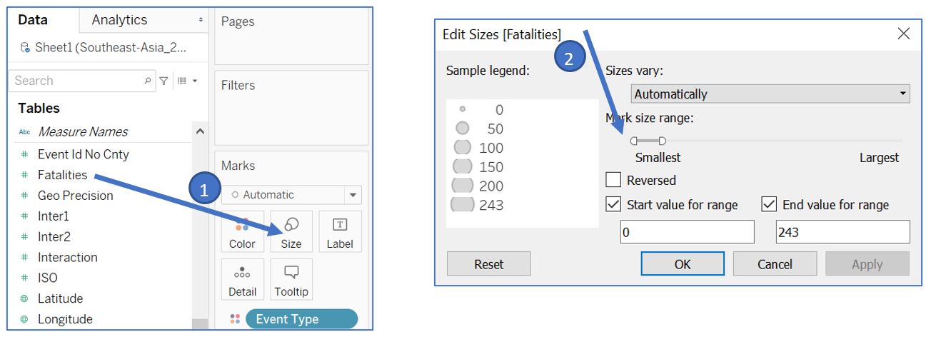 Add fatalities information as the size of circle