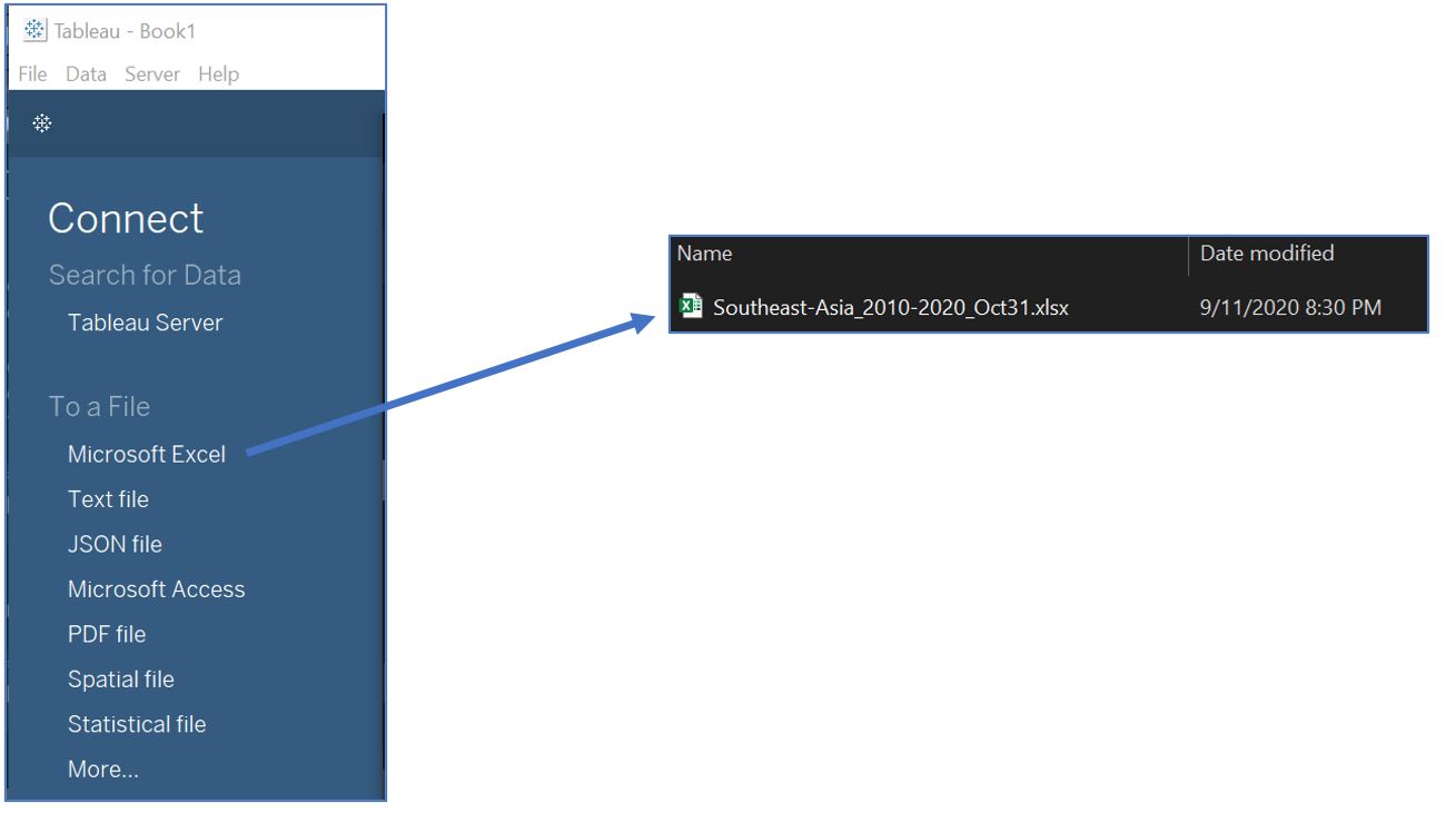 Importing excel file